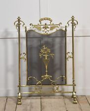 Antique Brass Fire Screen |