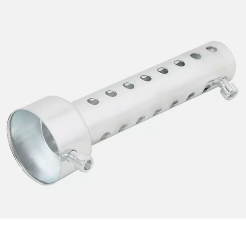 35mm silver motorcycle exhaust - motorcycle,
