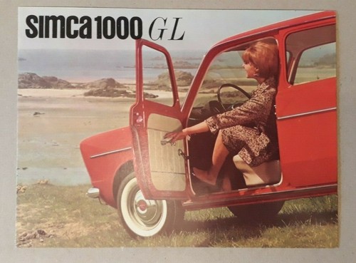 Simca 1000 gl - simca, brochure