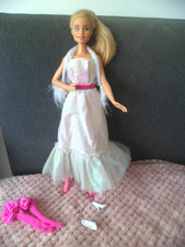 MATTEL  BARBIE  DOLL  1984 DRESS & DOLL  SHOES  &  GLOVES   ~ CRYSTAL  ~   EX