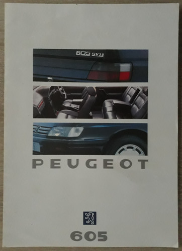 Peugeot 605 brochure 1990 - brochure,