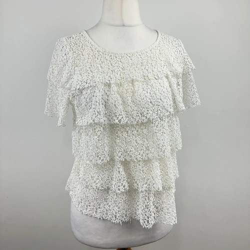 Zara frill short sleeve top