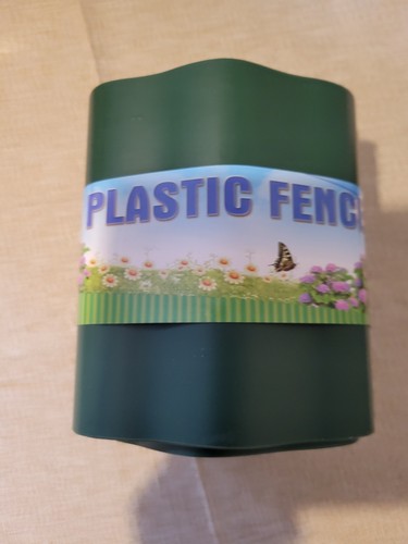 Garden green plastic fence 9m - garden,