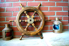 Nautical Wooden Ship Steering