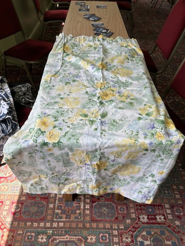Vintage yellow floral single - vintage,