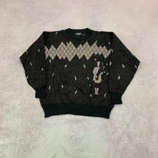 Vintage Knitted Jumper argyle