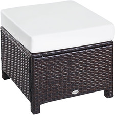 Outsunny Rattan Footstool