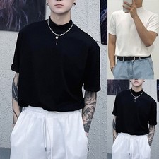 Sleek Men's Medium Neck T