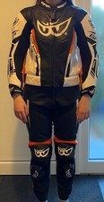 Berik Monza 2 piece motorcycle leather suit women's size 42