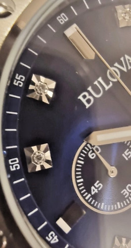 Bulova diamond marker - bulova, blue