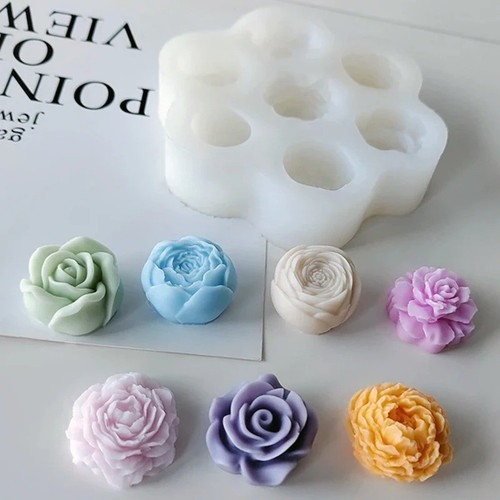 Rose peony flower silicone - peony,