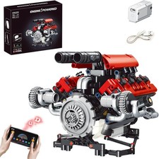 Mini V8 Engine Model Kit with