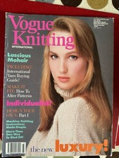 Vogue Knitting magazine Autumn /Winter 1987 Lots Of Cables