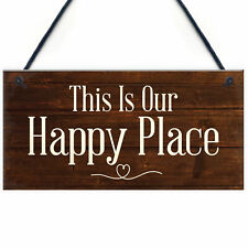 Novelty Garden Signs And Plaques Happy Place Summerhouse Wendy House Sign