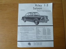 Riley one point five Brochure