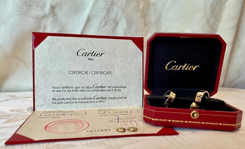 Cartier love hoop - cartier, earrings