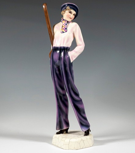 Goldscheider art deco figur - deco,