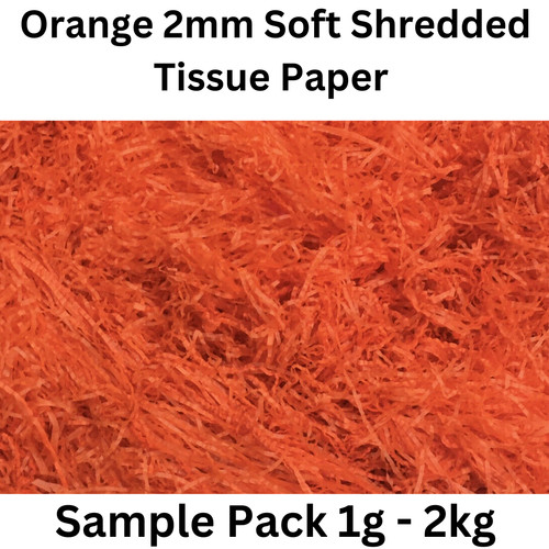 Shredded tissue orange - shredded,