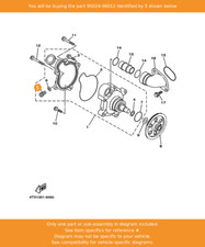 YAMAHA Bolt, Flange (small Head), 95024-06012 OEM VMAX MT09TRACER SR125 TDM850