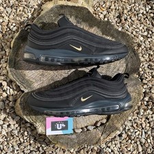 Premium Nike Air Max 97 Black Gold Deep Green UK10 EU45 CM29 US11