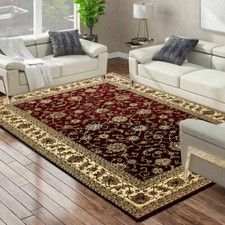 Non Slip Large Traditional Rugs Bedroom Carpet Living Room Hallway Runner Rug