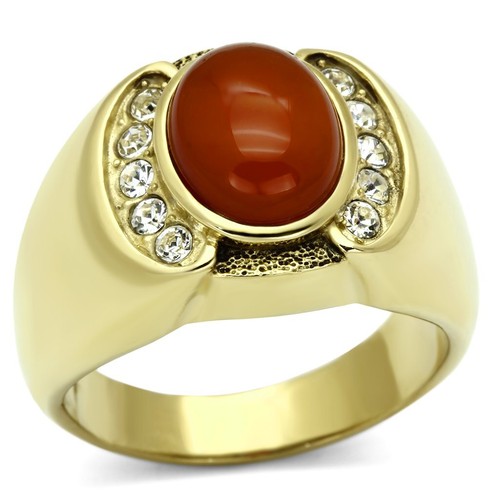Men gold siam red cz - men’s,