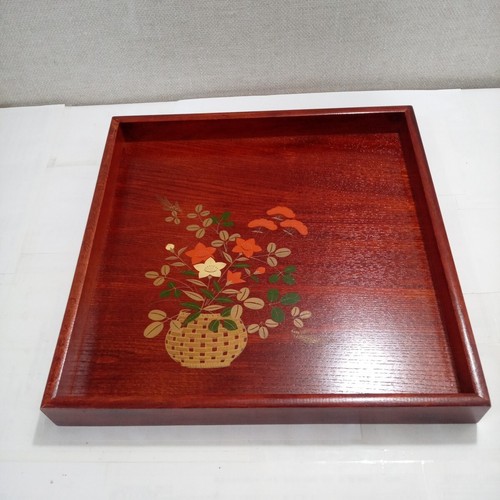 Wooden lacquerware tray - wooden,