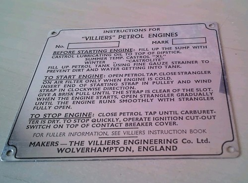 Vintage villiers petrol - vintage,