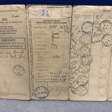 THAMES VAN 1955 CLASSIC VINTAGE RF60 LOGBOOK MEMORABILIA