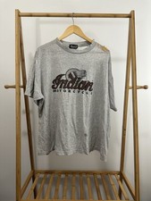 VTG 90s Indian Motorcycle Super Thrashed Distressed Worn Biker T-Shirt Size 2XL