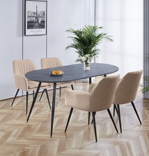 Dining Table Set, Large Grey