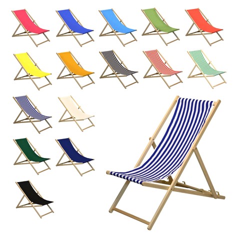 Wooden deck chair - deck, chairs