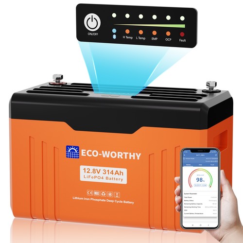 Eco worthy 12v 314ah - 12v, lifepo4
