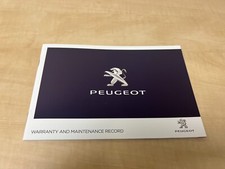 PEUGEOT SERVICE HISTORY BOOK ALL MODELS NEW FREE POSTAGE 1007 106 107