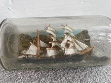 Vintage Ship in a Bottle 20cm 