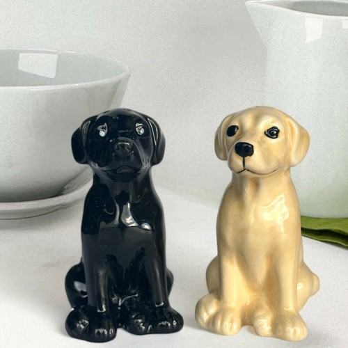 Labrador salt pepper ceramic - salt, &