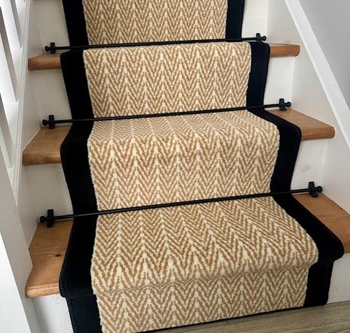Herringbone stair runners - stair,