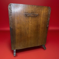 Art Deco Oak Fire Screen With
