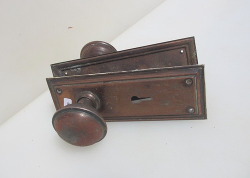 Vintage bronze door knobs - vintage,