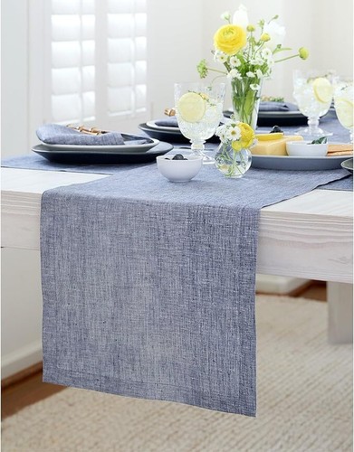 Linen table runner for dining - linen,