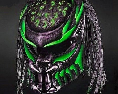 Custom predator helmet - predator, black