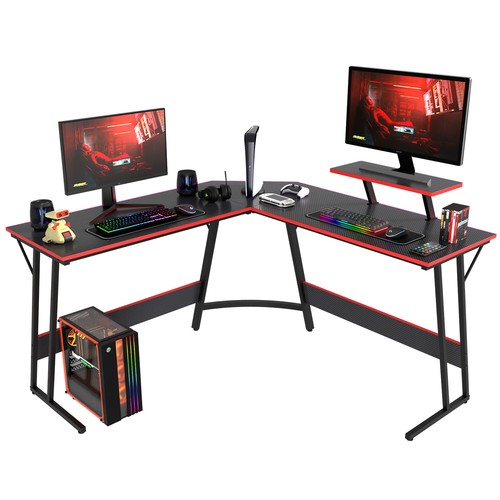 Shaped desk corner gaming - desk,