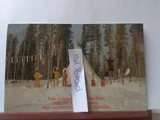 Vtg postcard. Pink mountain