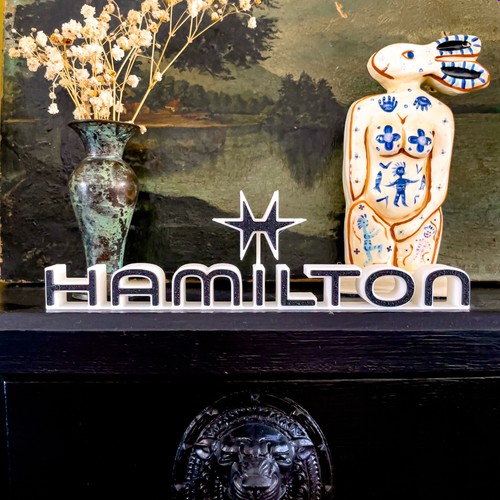 Hamilton watch logo display - -,