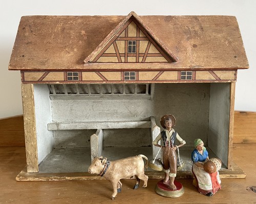 Early antique wooden stable - early,