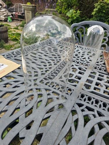 Antique glass dome for clock - antique,