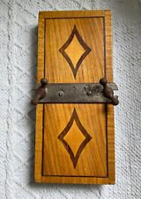 Vintage Marquetry Veneer Wooden Tie Press 23 x 10 cm