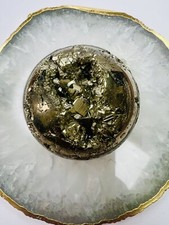 Pyrite crystal Ball , Natural Pyrite Sphere Crystal Ball Healing
