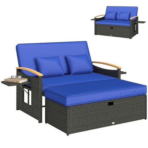 Outsunny double garden - outsunny, rattan