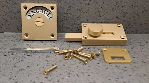 New solid satin brass vacant - brass,